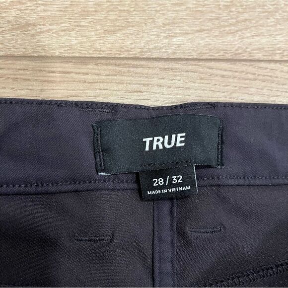 NWT TRUE linkswear Black All Day 5 Pocket Pant Slim Tapered Size 28x32 - Picture 4 of 9
